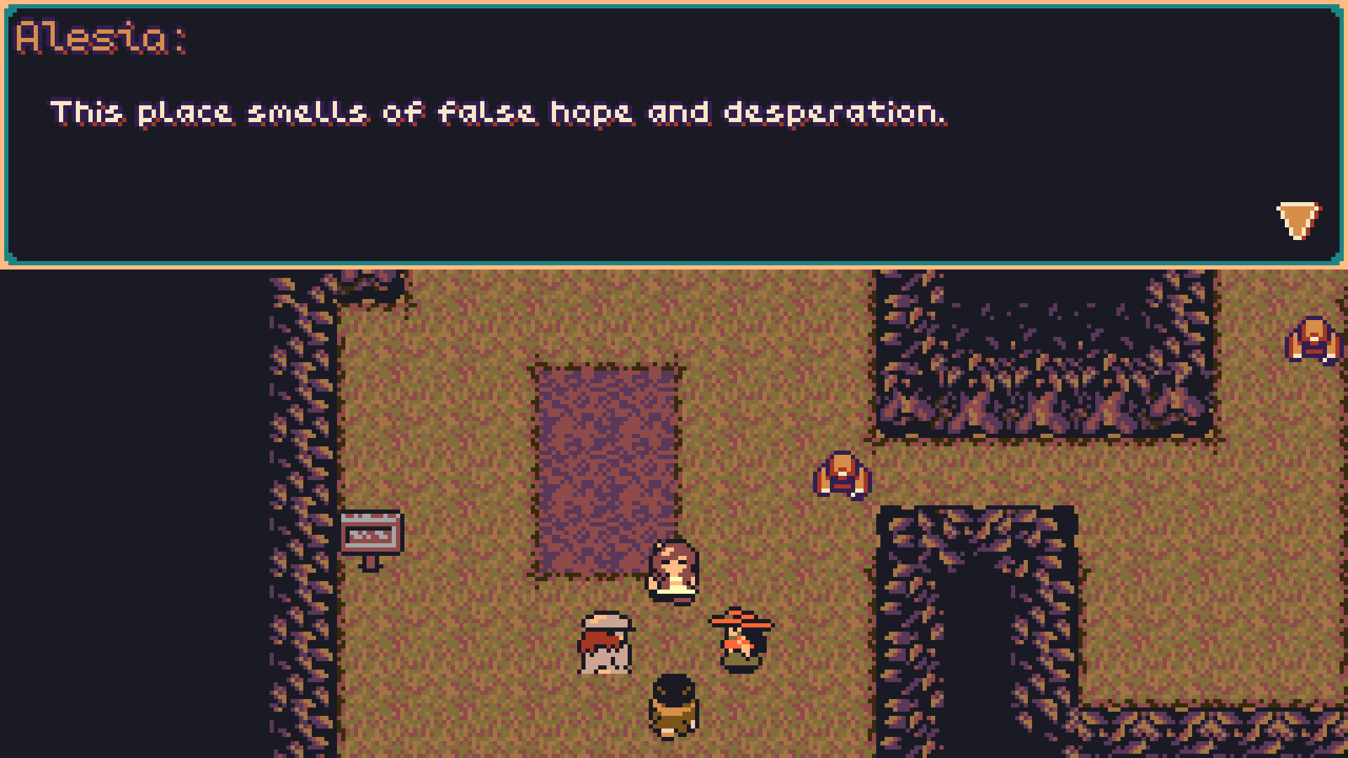 This place smells of false hope and desperation.