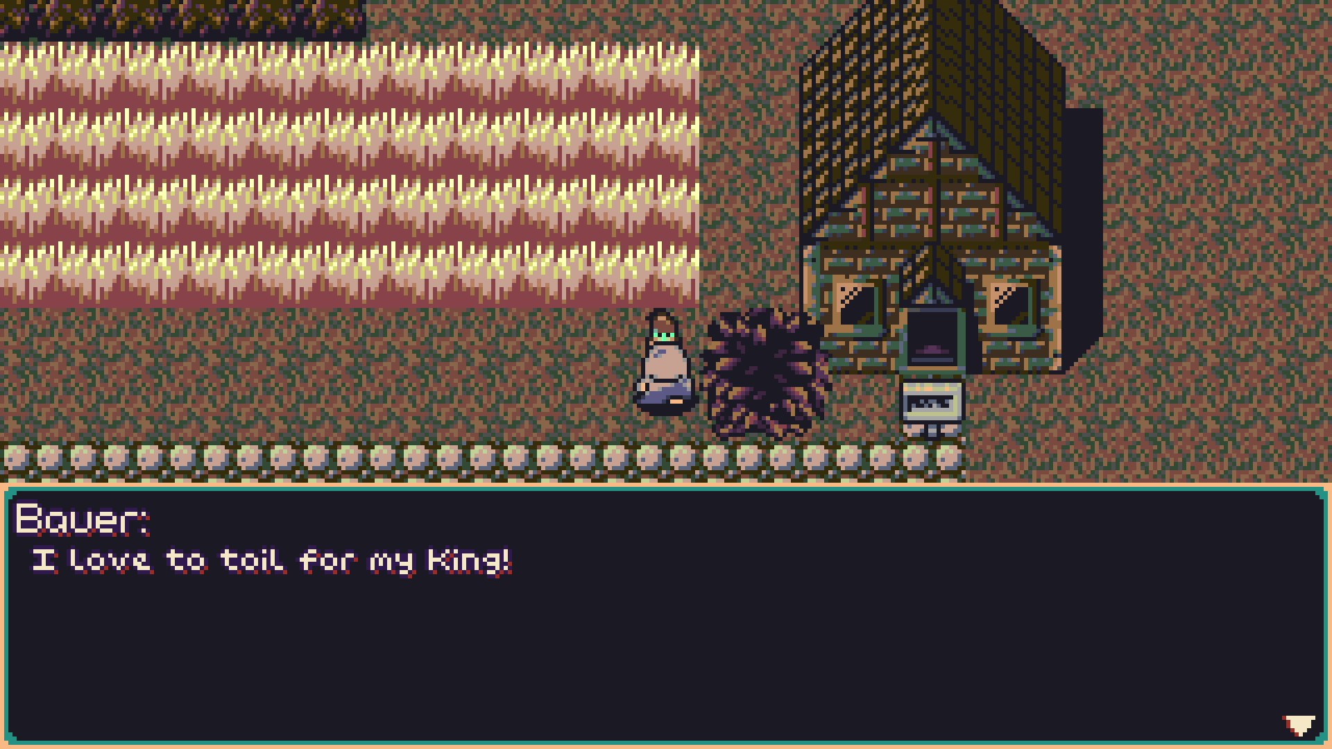 I love to toil for my King!