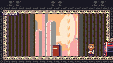gif showing the player in Virtue's Heaven doing almost the same thing, but between every dash attack, they are also attacking the placeholder with a kick. After 10 seconds they've dealt 614 points of damage.